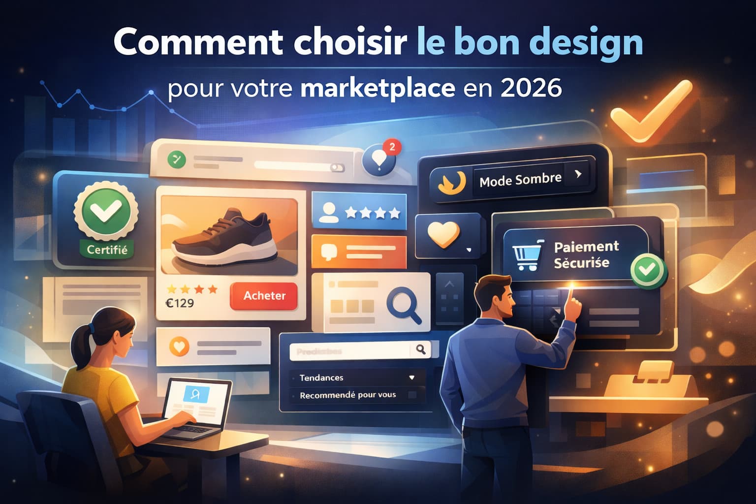 Image de couverture de l'article : Wie Sie das richtige Design für Ihren Marketplace 2026 wählen