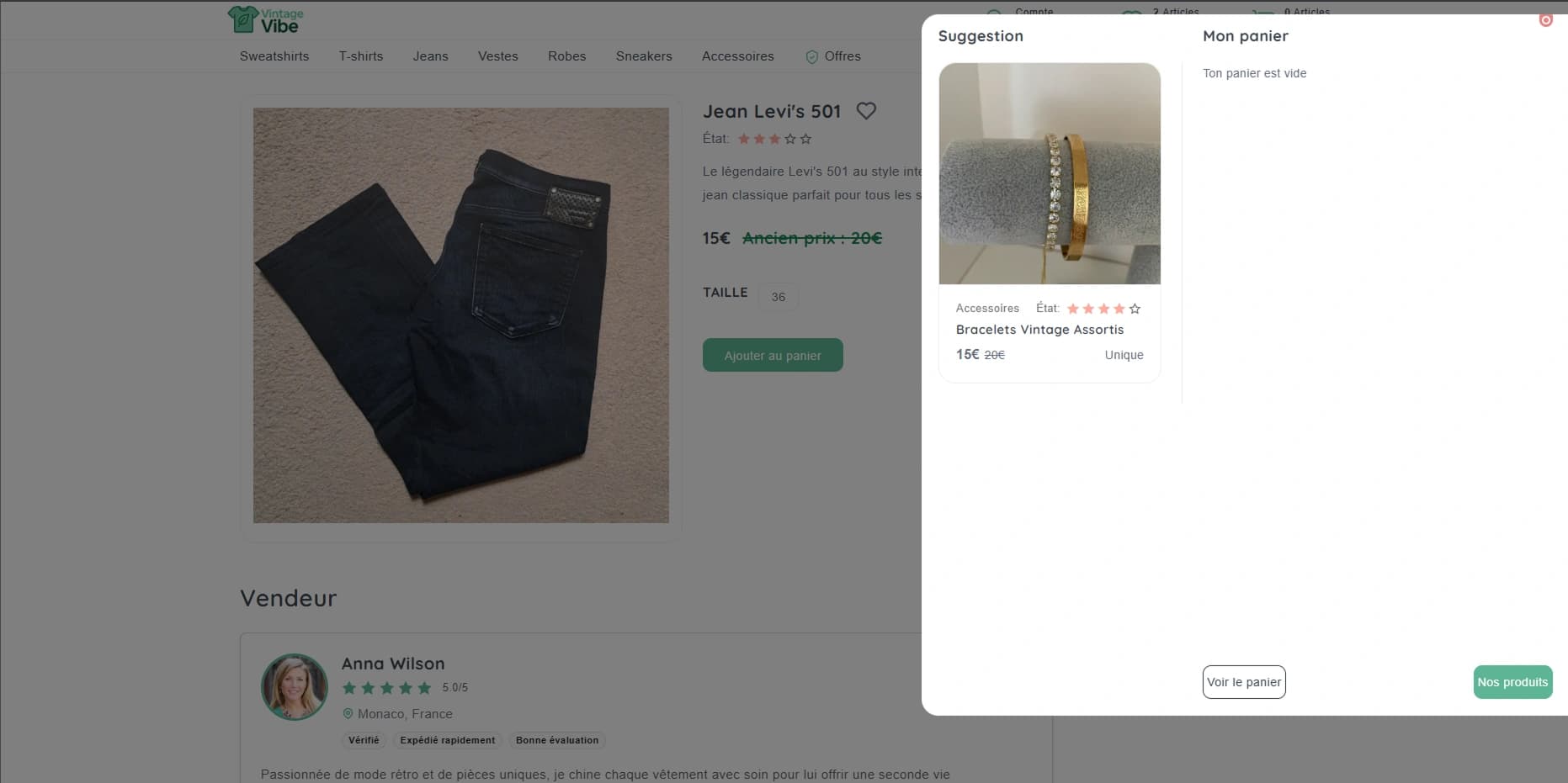 Thrift Store Template - Cart page