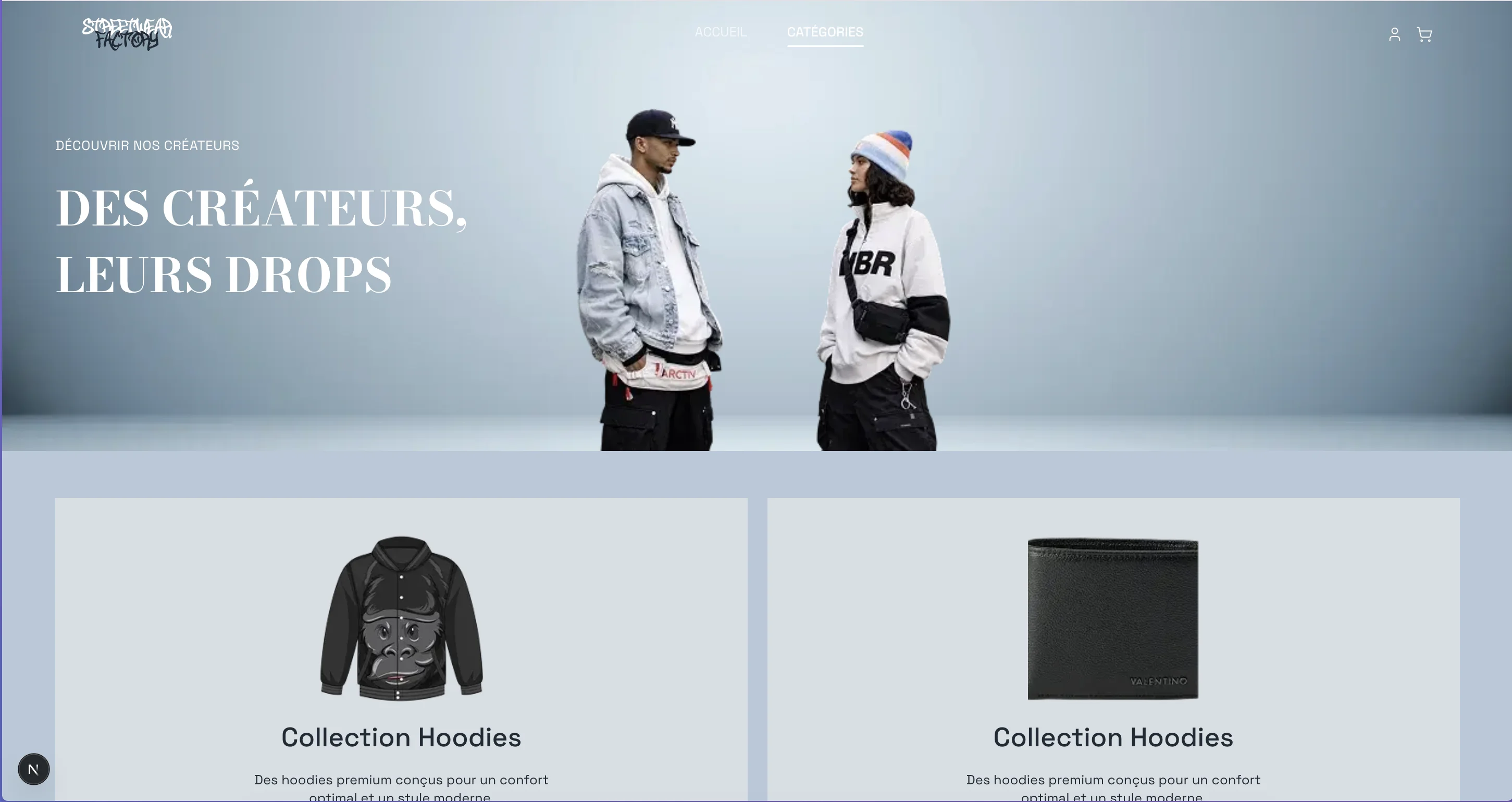Streetwear Fashion Template - Category page