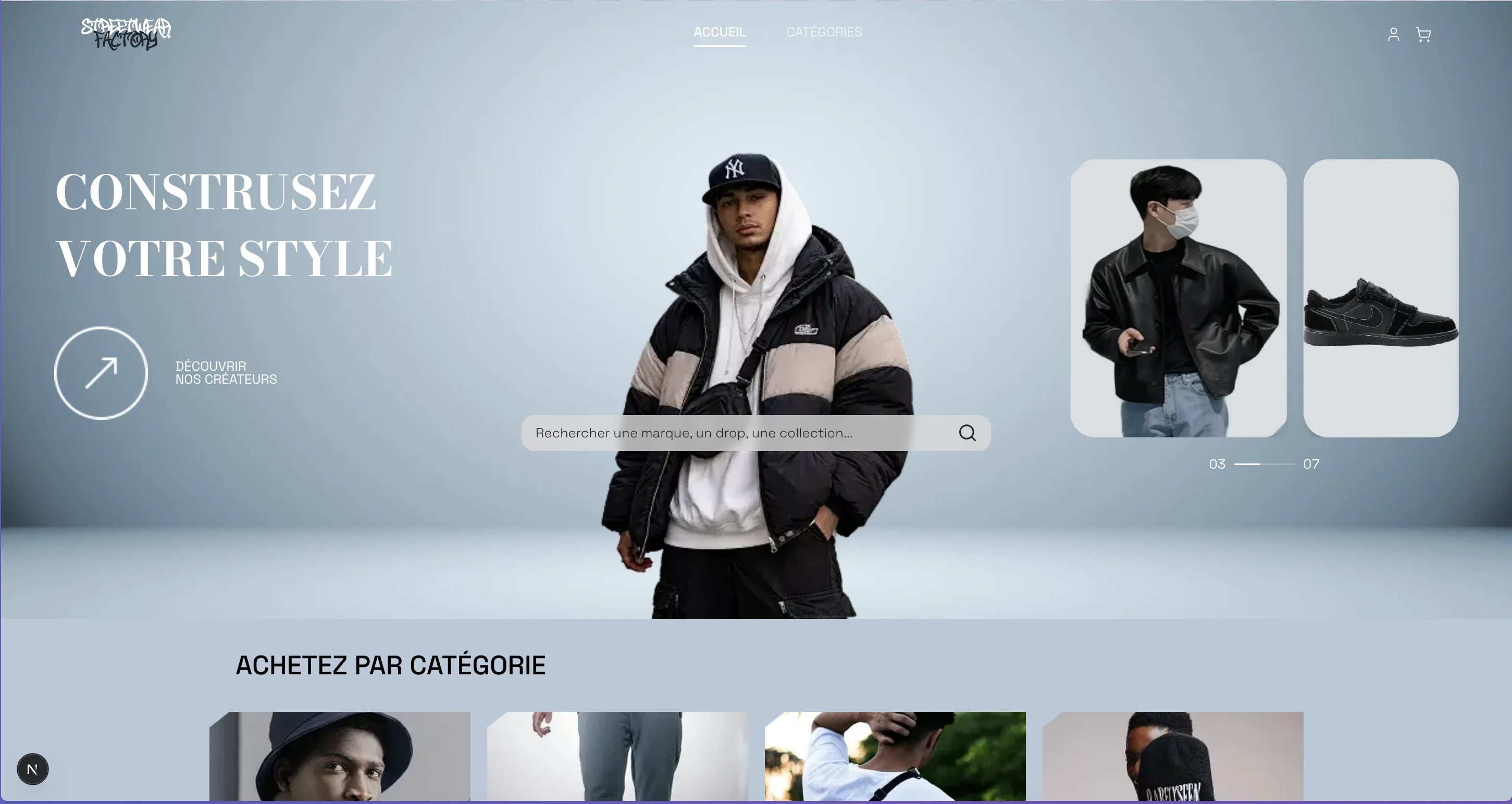 Streetwear Fashion Template - Home page